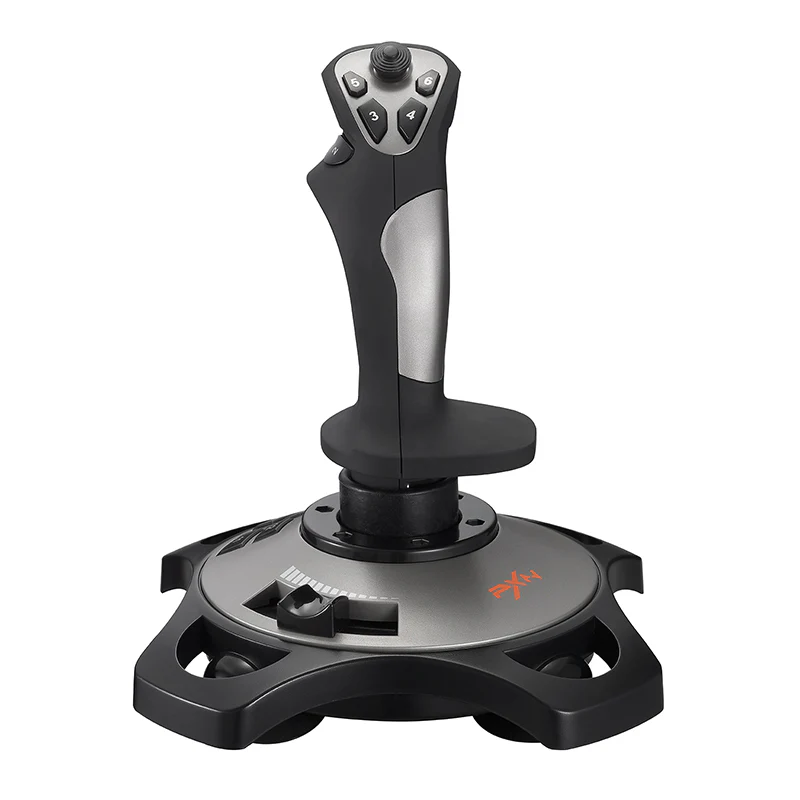 PXN-2113PRO Black Wired 4-Axis Flight Joystick PC Simulator Arcade Keyboard Mapping