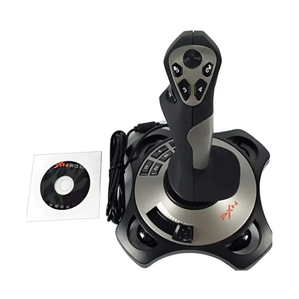 PXN-2113PRO Black Wired 4-Axis Flight Joystick PC Simulator Arcade Keyboard Mapping - Image 4