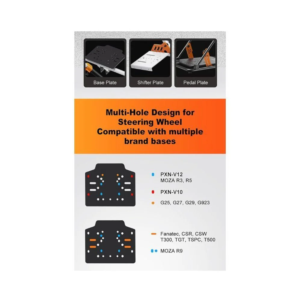 PXN A11 Foldable Racing Wheel Stand  Adjustable Simulator Cockpit for Logitech Thrustmaster More - Image 6