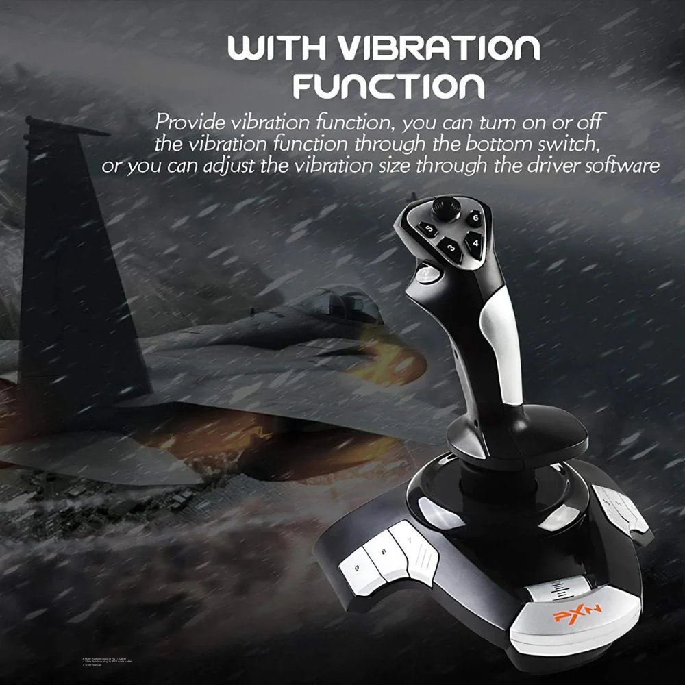 PXN-F16 Flight Joystick for PC-Black - Image 9