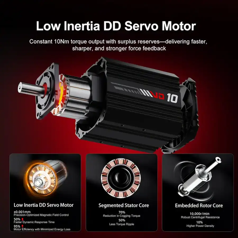 PXN VD10 Direct Drive Wheelbase 10Nm Force Feedback for PC - Image 8