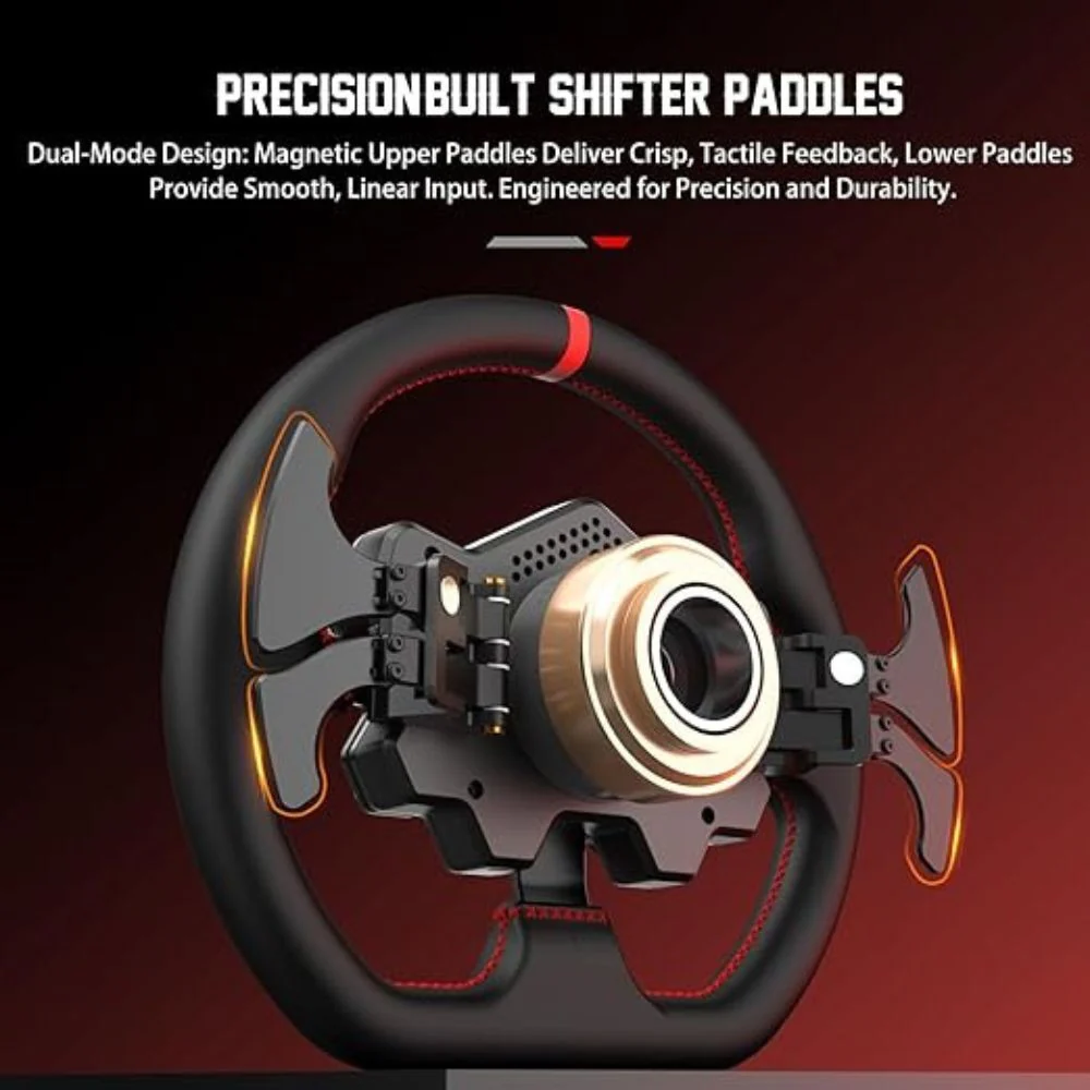 PXN WDS R2 300mm Racing Steering Wheel with LED RPM and Quick Release - Image 14