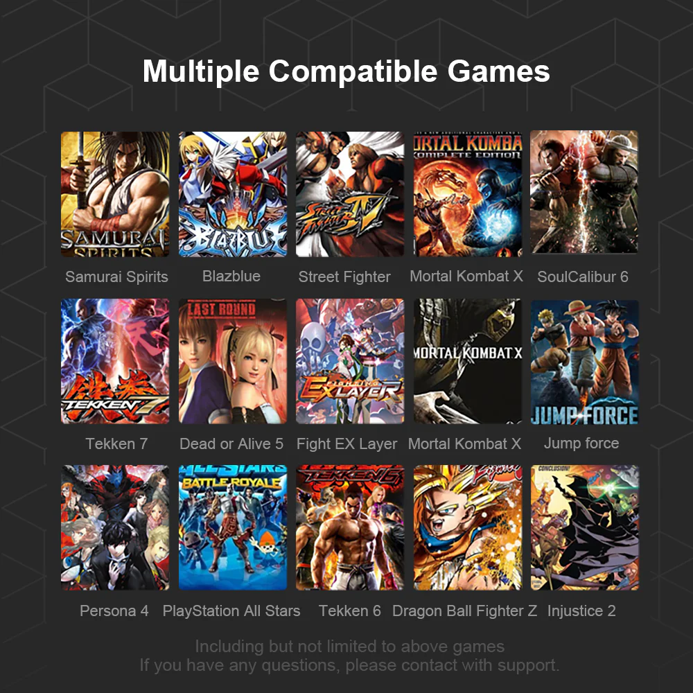 PXN-X8 Gaming Keyboard Controller Black Arcade Fighting Box USB Style PC Android PS3 PS4 Xbox One - Image 13