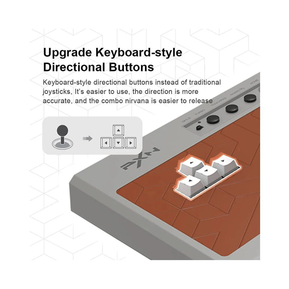PXN-X8 Gaming Keyboard Controller Black Arcade Fighting Box USB Style PC Android PS3 PS4 Xbox One - Image 6