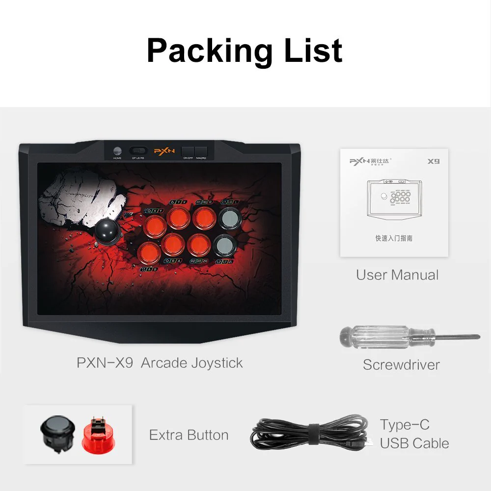 PXN-X9 Premium Arcade Fighting Stick with Sanwa-Buttons - Image 5